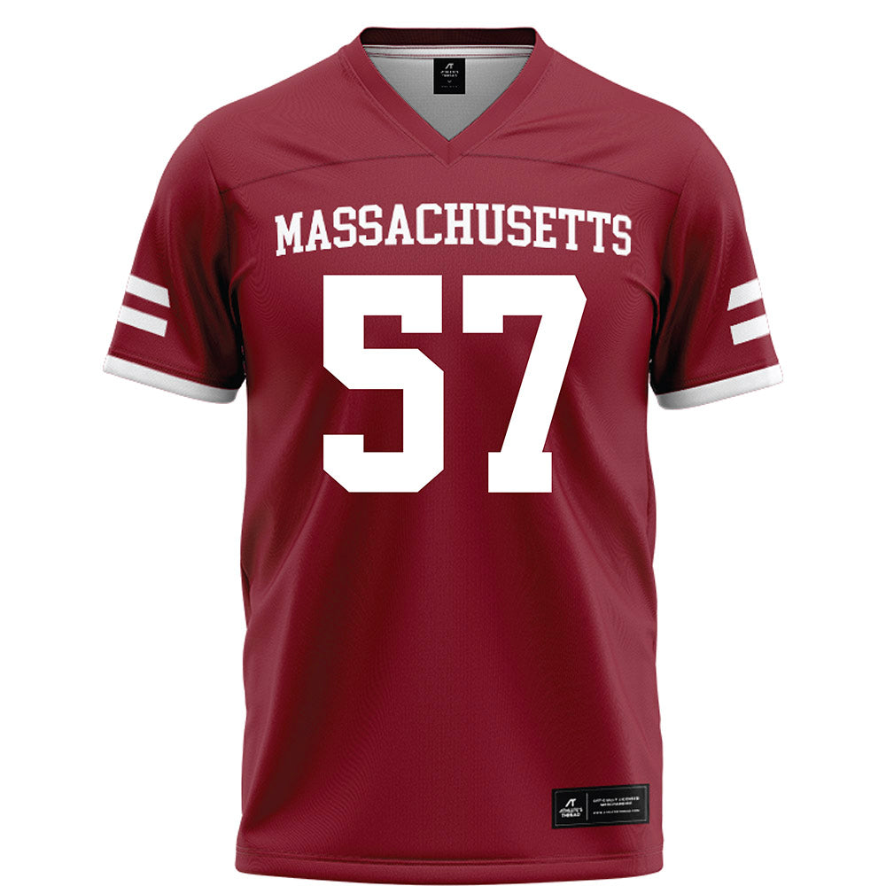 UMass - NCAA Football : Jaden Wiggins - Maroon Football Jersey