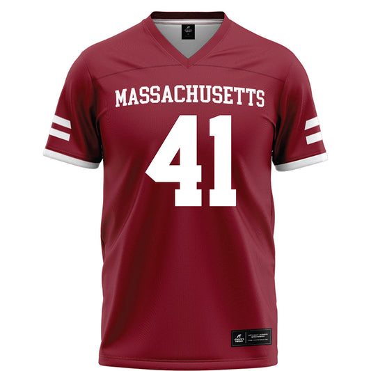 UMass - NCAA Football : Alex Tsoumakas III - Maroon Football Jersey