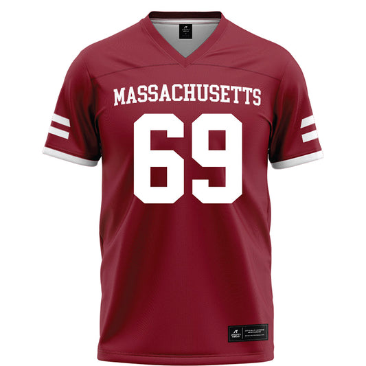 UMass - NCAA Football : Brock Taylor - Maroon Football Jersey-0