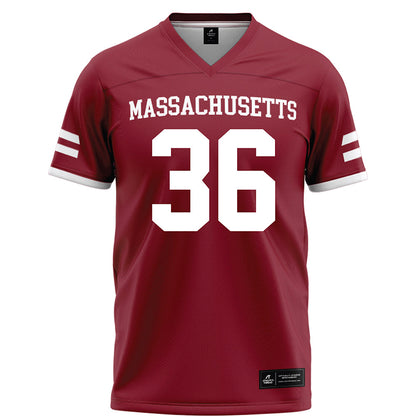 UMass - NCAA Football : Jyree Roberts - Maroon Football Jersey