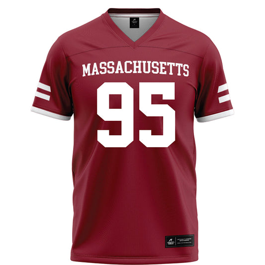 UMass - NCAA Football : CJ Kolodziey - Maroon Football Jersey