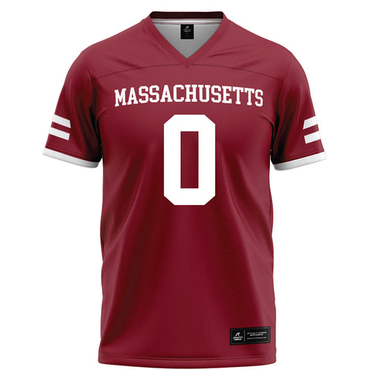 UMass - NCAA Football : Derrieon Craig - Maroon Football Jersey-0