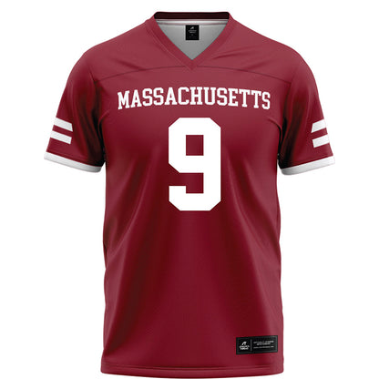 UMass - NCAA Football : Grant Jordan - Maroon Football Jersey-0