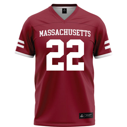 UMass - NCAA Football : Cookie Desiderio - Maroon Football Jersey-0