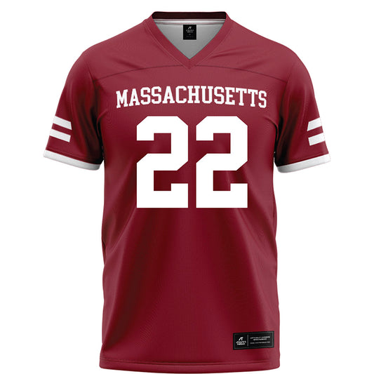 UMass - NCAA Football : Cookie Desiderio - Maroon Football Jersey-0