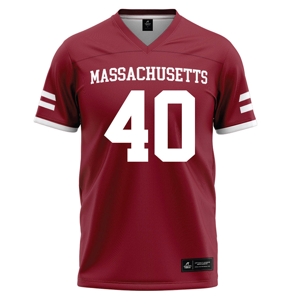 UMass - NCAA Football : Dominic Schofield - Maroon Football Jersey