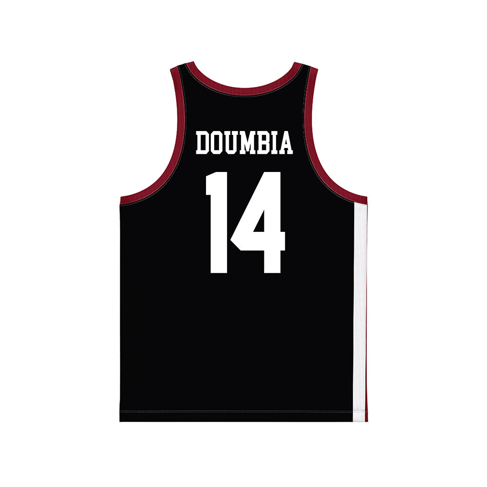 UMass - NCAA Men's Basketball : Amadou Doumbia - Black Basketball Jersey-1