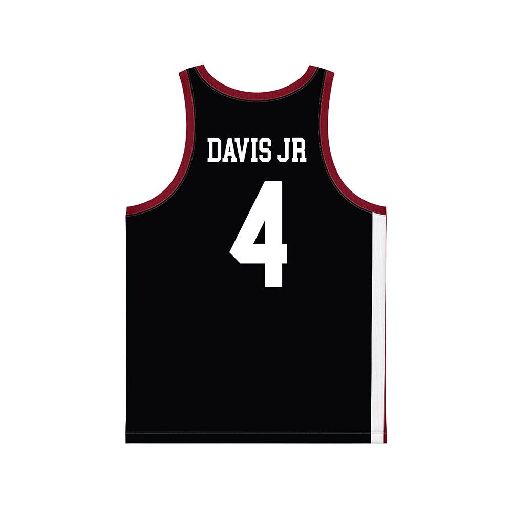 UMass - NCAA Men's Basketball : Robert Davis Jr - Black Basketball Jersey