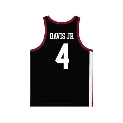 UMass - NCAA Men's Basketball : Robert Davis Jr - Black Basketball Jersey