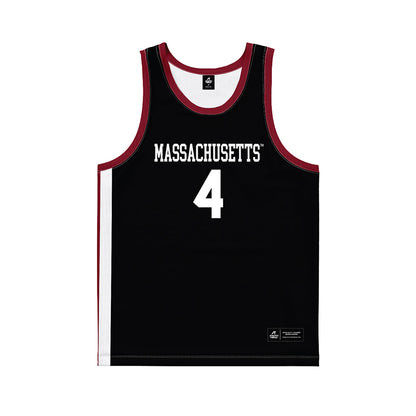 UMass - NCAA Men's Basketball : Robert Davis Jr - Black Basketball Jersey