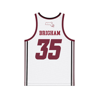 UMass - NCAA Men's Basketball : John Brigham - White Basketball Jersey