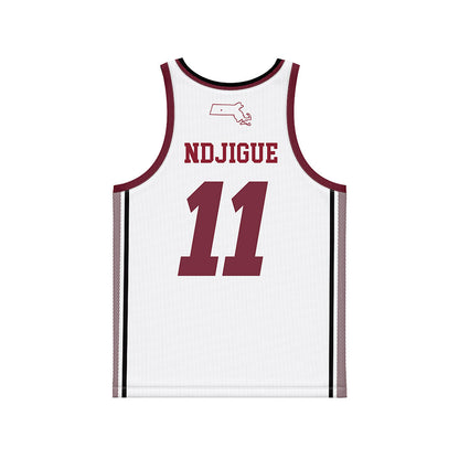 UMass - NCAA Men's Basketball : Jayden Ndjigue - White Basketball Jersey