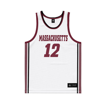 UMass - NCAA Men's Basketball : Tarique Foster - White Basketball Jersey