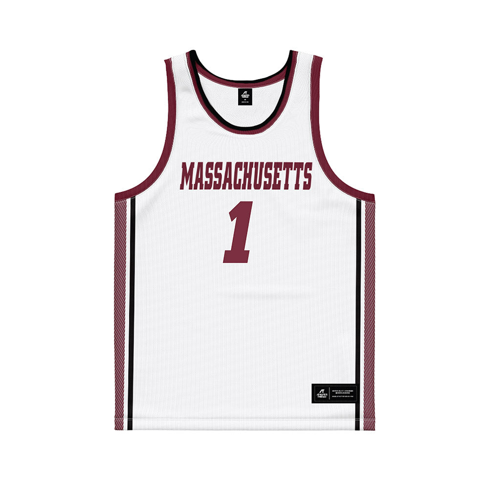 UMass - NCAA Men's Basketball : Daniel Hankins-Sanford - White Basketball Jersey