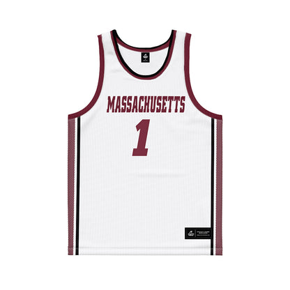 UMass - NCAA Men's Basketball : Daniel Hankins-Sanford - White Basketball Jersey