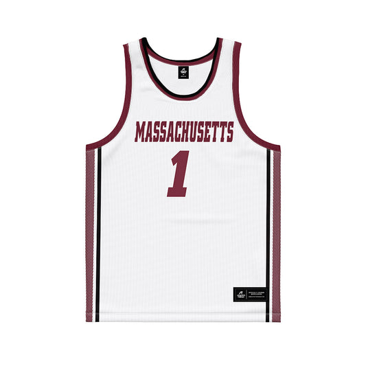 UMass - NCAA Men's Basketball : Daniel Hankins-Sanford - White Basketball Jersey