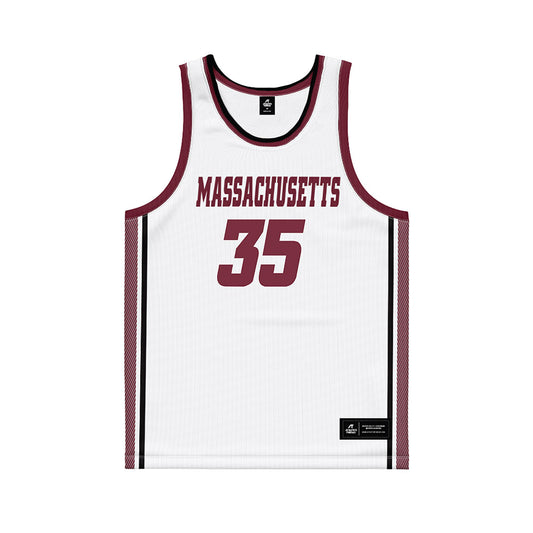 UMass - NCAA Men's Basketball : John Brigham - White Basketball Jersey