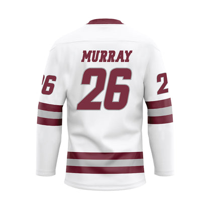 UMass - NCAA Men's Ice Hockey : Owen Murray - White Hockey Jersey