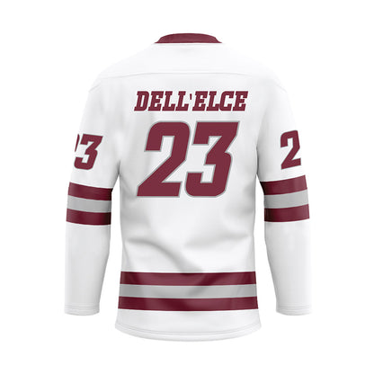 UMass - NCAA Men's Ice Hockey : Francesco Dell'Elce - White Hockey Jersey