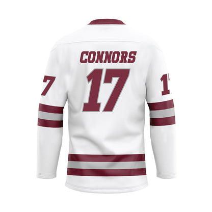 UMass - NCAA Men's Ice Hockey : Kenny Connors - White Hockey Jersey