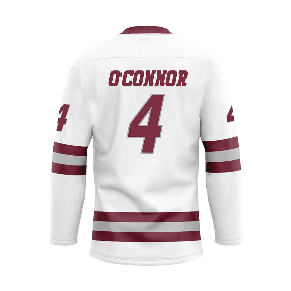 UMass - NCAA Men's Ice Hockey : Kennedy O'Connor - White Hockey Jersey