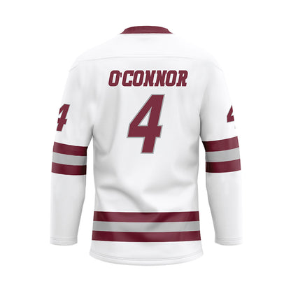 UMass - NCAA Men's Ice Hockey : Kennedy O'Connor - White Hockey Jersey