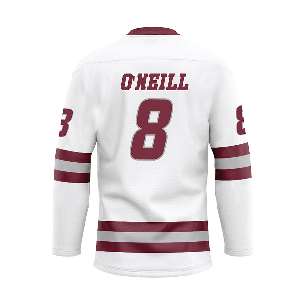 UMass - NCAA Men's Ice Hockey : Cam O'Neill - White Hockey Jersey