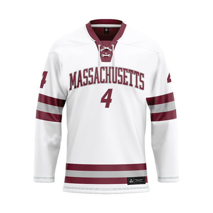 UMass - NCAA Men's Ice Hockey : Kennedy O'Connor - White Hockey Jersey