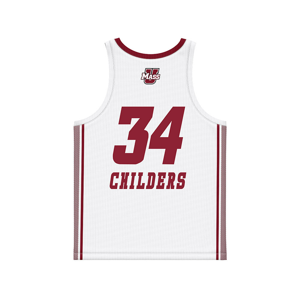 UMass - NCAA Women's Basketball : Avery Childers - White Basketball Jersey