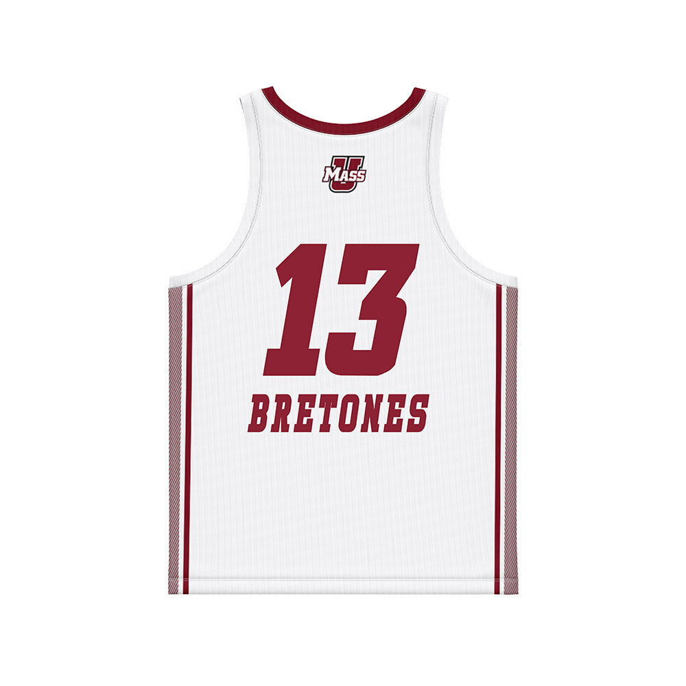 UMass - NCAA Women's Basketball : Kasey Bretones - White Basketball Jersey