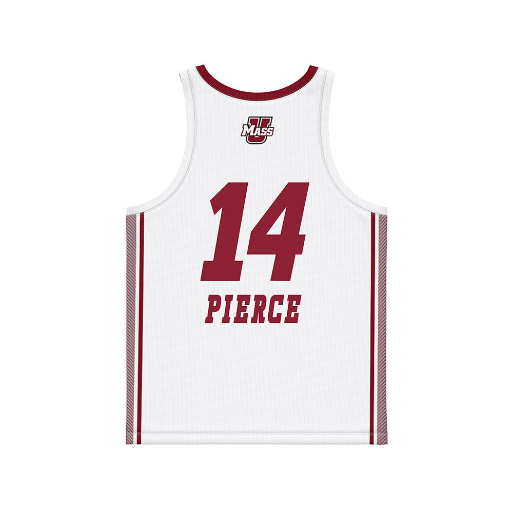 UMass - NCAA Women's Basketball : Dallas Pierce - White Basketball Jersey