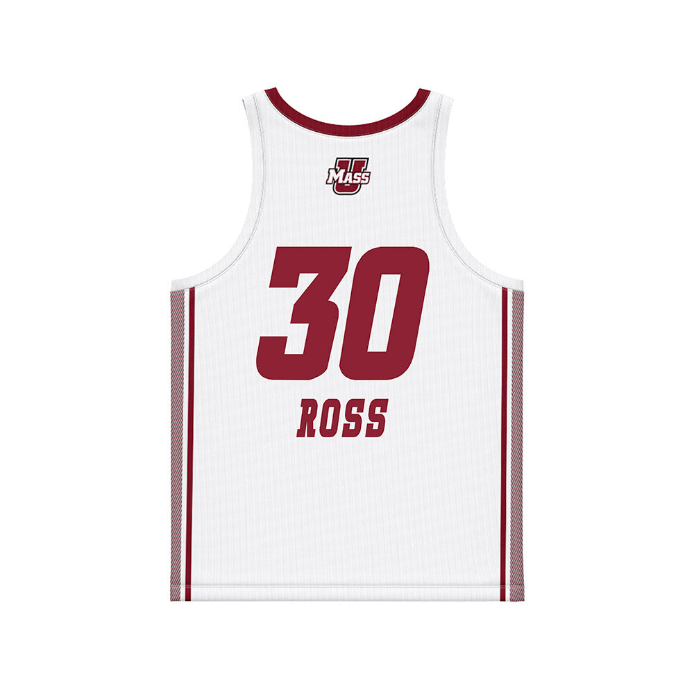 UMass - NCAA Women's Basketball : Jessica Ross - White Basketball Jersey