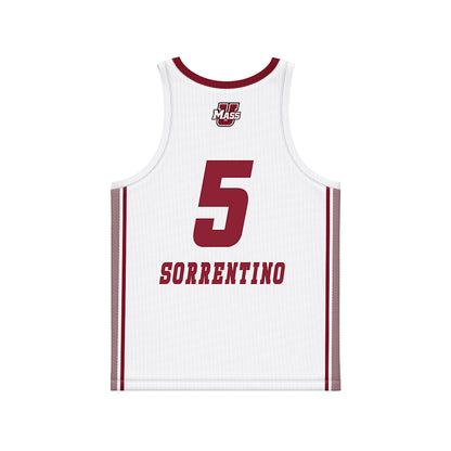 UMass - NCAA Women's Basketball : Aleah Sorrentino - White Basketball Jersey