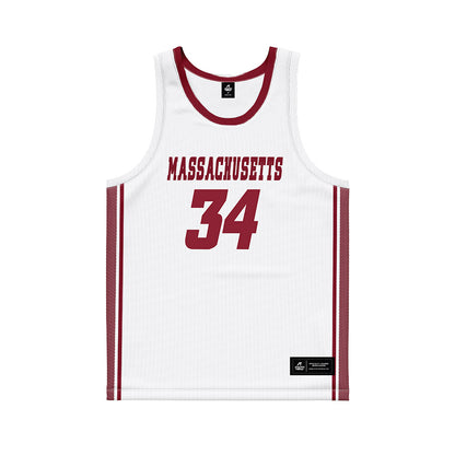 UMass - NCAA Women's Basketball : Avery Childers - White Basketball Jersey