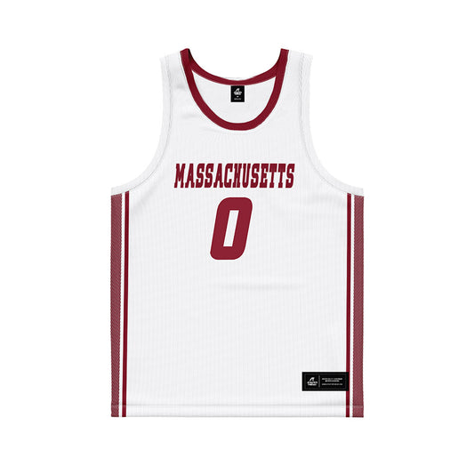 UMass - NCAA Women's Basketball : Anya George - White Basketball Jersey-0