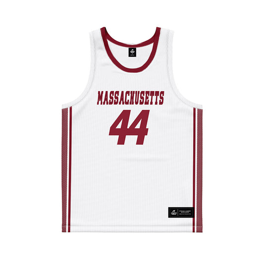 UMass - NCAA Women's Basketball : Stefanie Kulesza - White Basketball Jersey