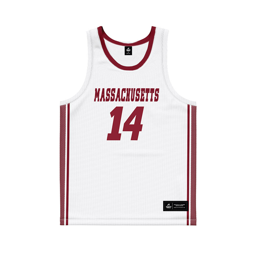 UMass - NCAA Women's Basketball : Dallas Pierce - White Basketball Jersey