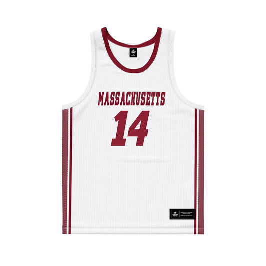 UMass - NCAA Women's Basketball : Dallas Pierce - White Basketball Jersey