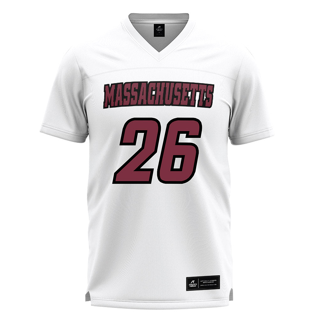 UMass - NCAA Women's Lacrosse : Rachel Vallarelli - White Lacrosse Jersey -0