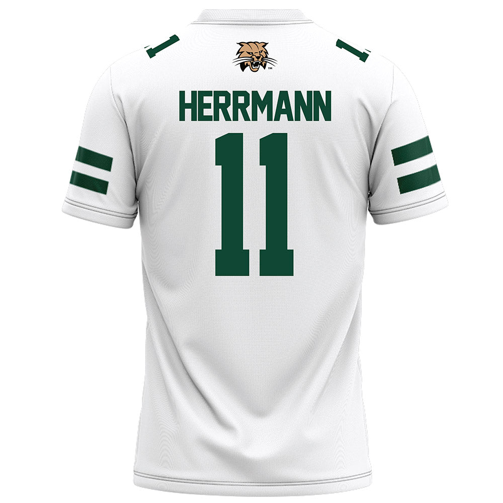 Ohio - NCAA Football : Evan Herrmann - White Football Jersey-1