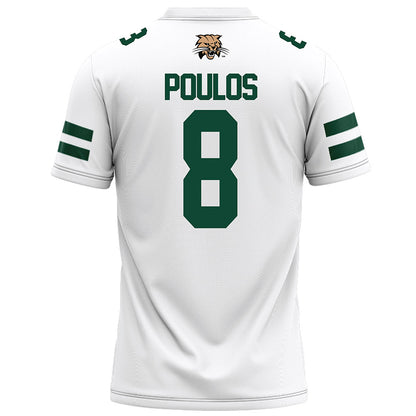 Ohio - NCAA Football : Nick Poulos - White Football Jersey