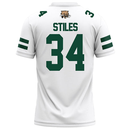 Ohio - NCAA Football : Lukas Stiles - White Football Jersey