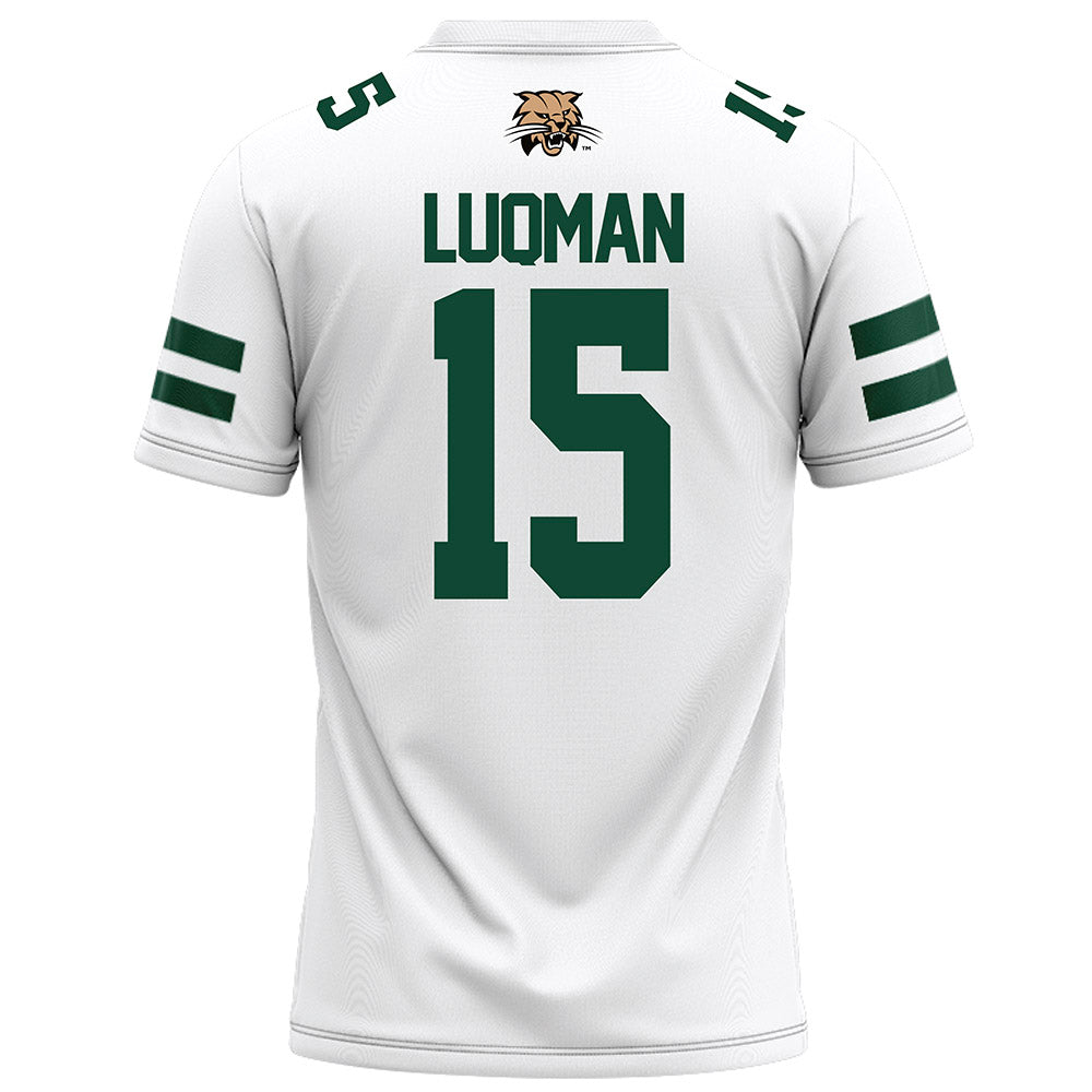 Ohio - NCAA Football : Anas Luqman - White Football Jersey-1