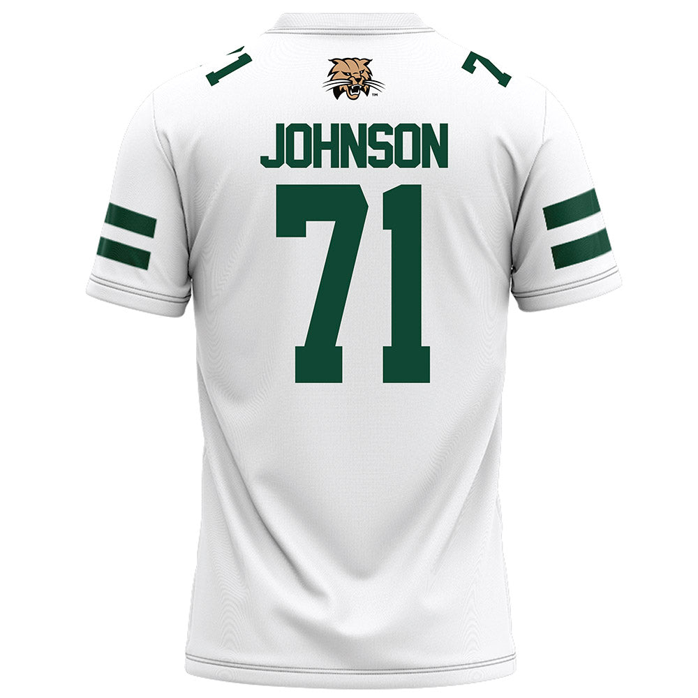 Ohio - NCAA Football : Aidan Johnson - White Football Jersey-1