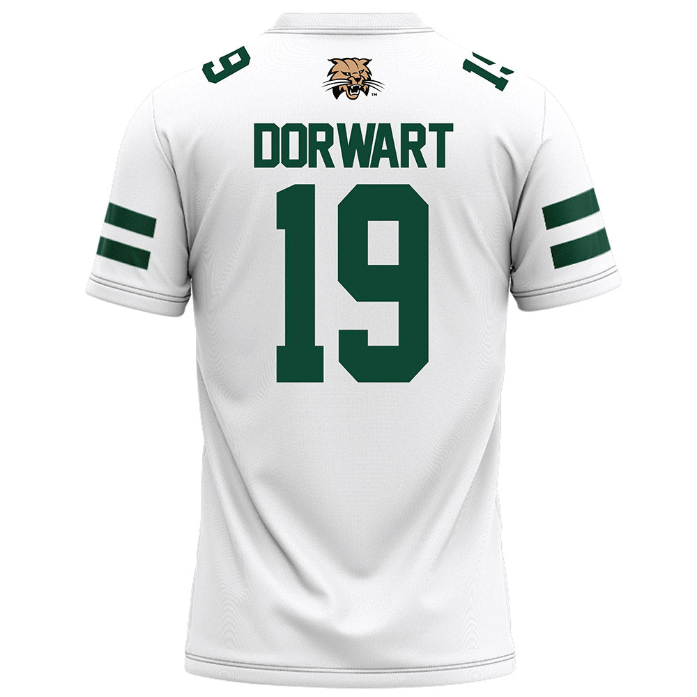 Ohio - NCAA Football : Dominic Dorwart - White Football Jersey