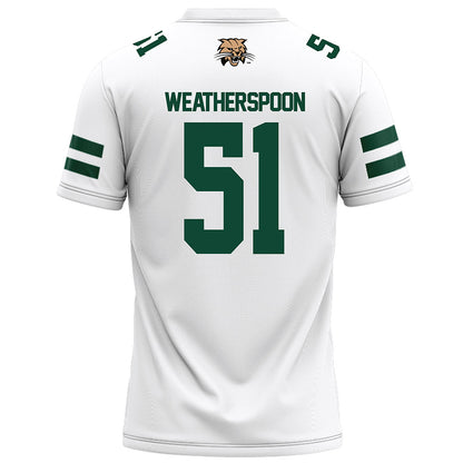 Ohio - NCAA Football : Davion Weatherspoon - White Football Jersey