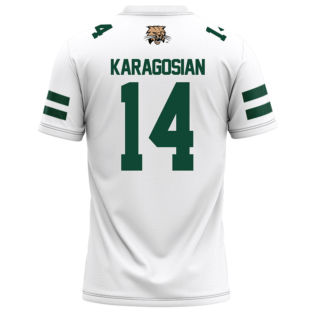 Ohio - NCAA Football : Xander Karagosian - White Football Jersey-1