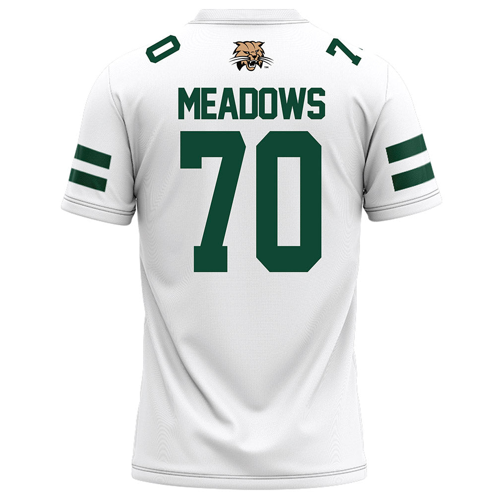 Ohio - NCAA Football : Brennan Meadows - White Football Jersey