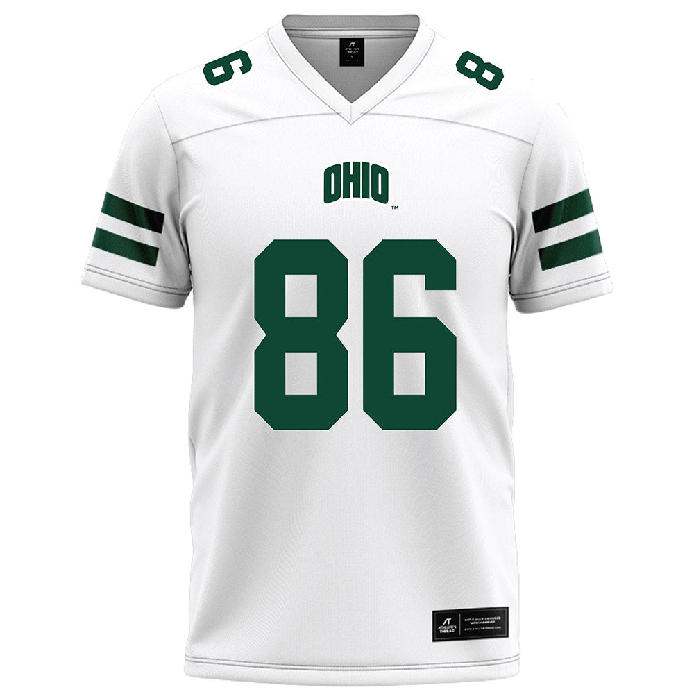 Ohio - NCAA Football : Jake Bruno - White Football Jersey-0