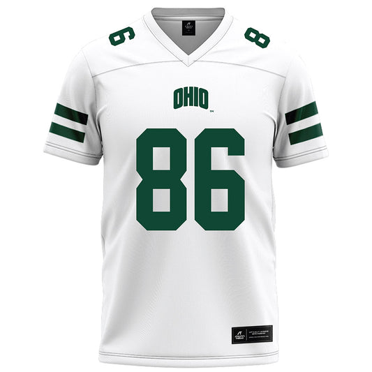 Ohio - NCAA Football : Jake Bruno - White Football Jersey-0